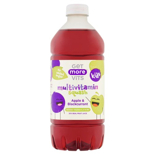 Get More Vits Multivitamin Squash Apple & Blackcurrant 750ml thumbnail 2