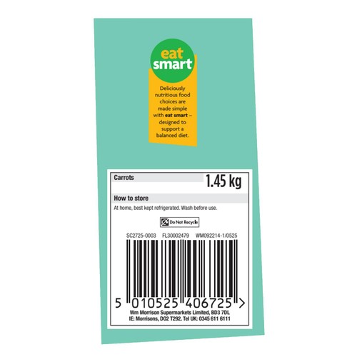 Morrisons Wonky Carrots 1.45kg thumbnail 2