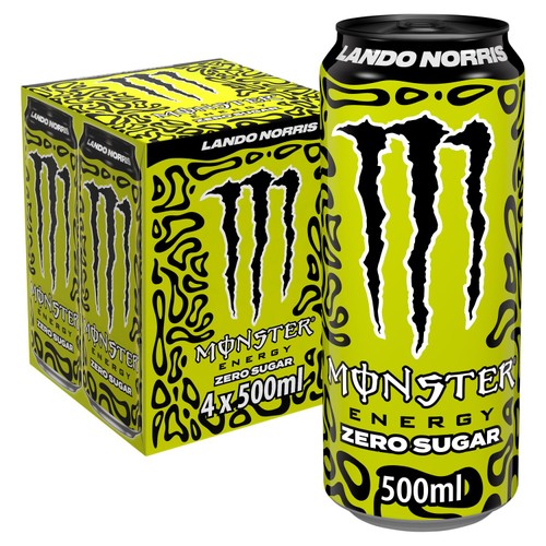 Monster Energy Drink Lando Norris Zero Sugar 4 x 500ml thumbnail 2