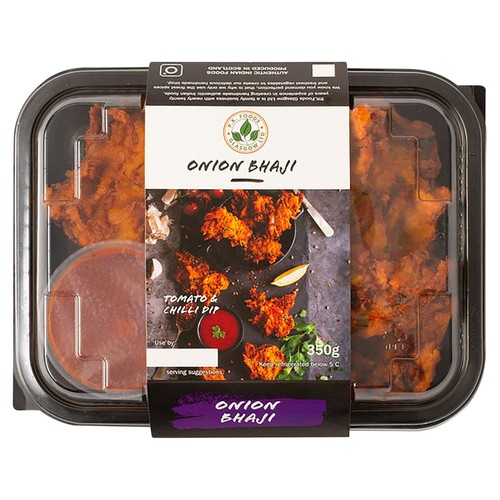 Onion Bhaji With Tomato And Chilli Dip 350g