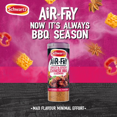 Schwartz Air Fry Sweet Sticky Chinese BBQ Seasoning 125g thumbnail 2