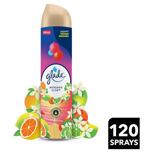 Glade Air Freshener Aerosol Spray Mandarin Glow 300ml
