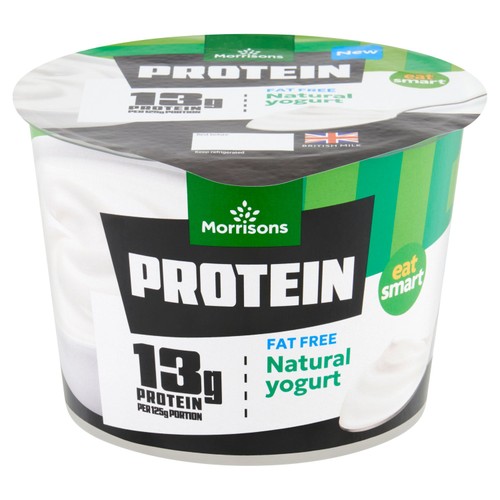 Morrisons Protein Fat Free Natural Yogurt 500g