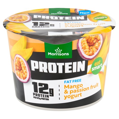 Morrisons Protein Fat Free Mango & Passion Fruit Yogurt 500g