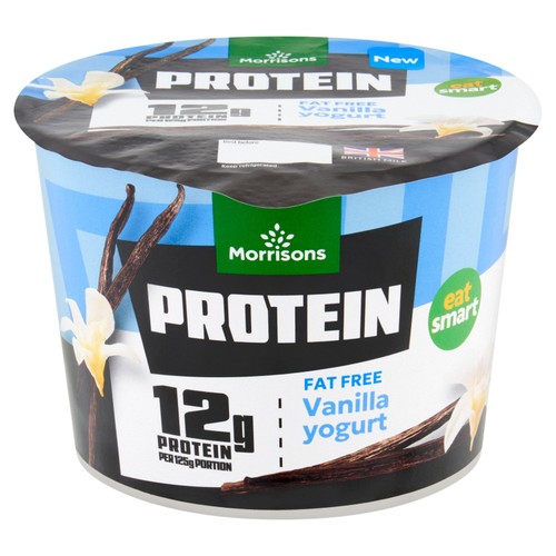 Morrisons Protein Fat Free Vanilla Yogurt 500g