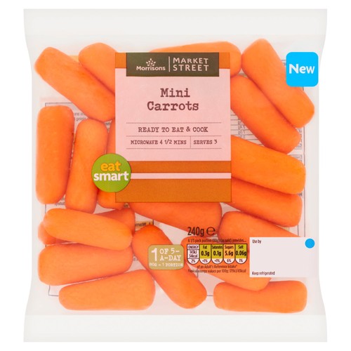 Morrisons Market Street Mini Carrots 240g
