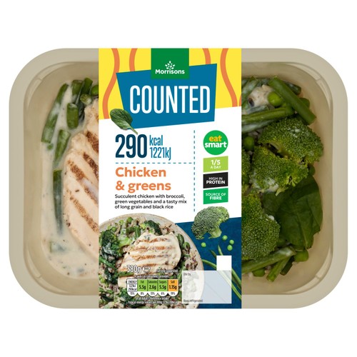 Morrisons Calorie Counted Chicken Veg & Broccoli 380g thumbnail 3
