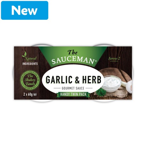 The Sauceman Garlic And Herb Dips 2x60g