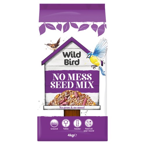 Wild Bird No Mess Seed Mix 4kg