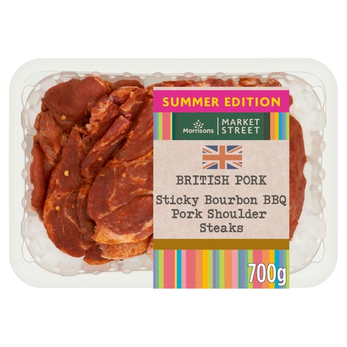 Morrisons British Bourbon Pork Shoulder Steaks 700g