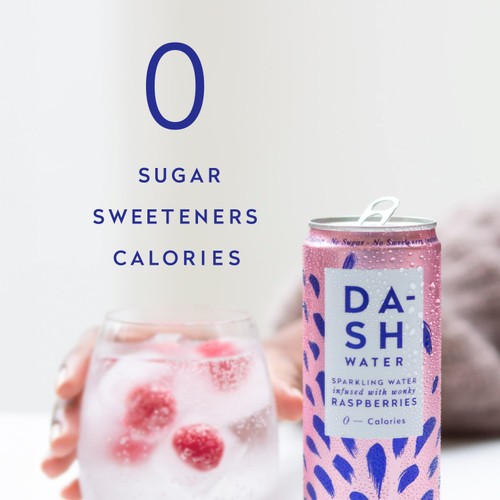 Dash Raspberry Sparkling Water 4x330ml thumbnail 4
