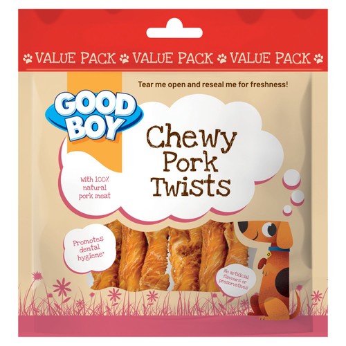 Good Boy Chewy Pork Twists 185g