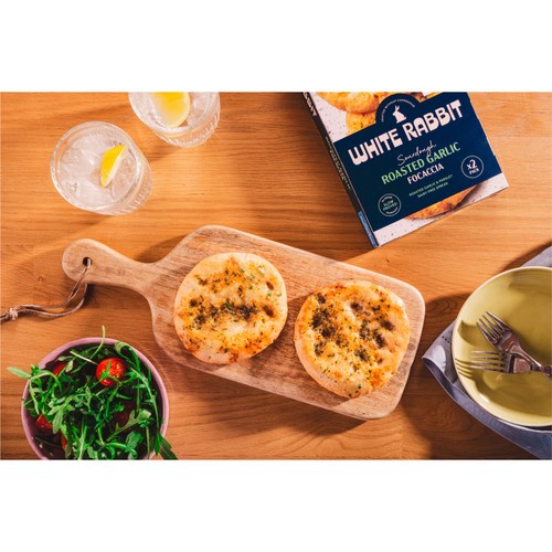 White Rabbit Gluten Free Roasted Garlic Focaccia 250g thumbnail 3
