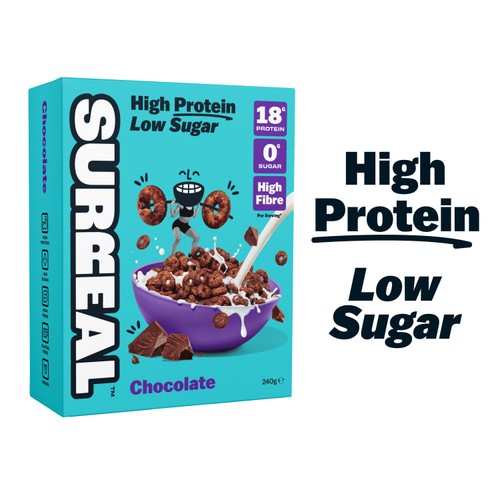 Surreal High Protein Low Sugar Cocoa Cereal 240g thumbnail 3