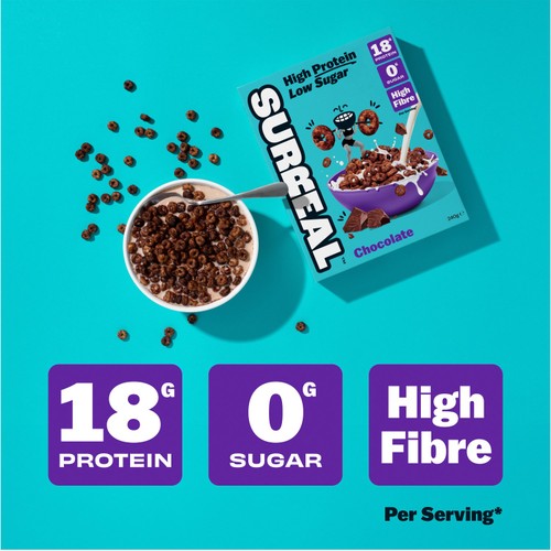 Surreal High Protein Low Sugar Cocoa Cereal 240g thumbnail 4