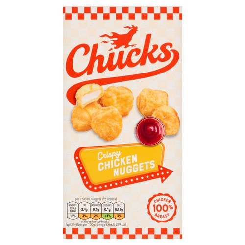 Chucks Crispy Battered Chicken Nuggets 300g