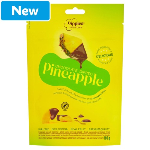 Dippies Chocolate Dipped Pineapple 100g