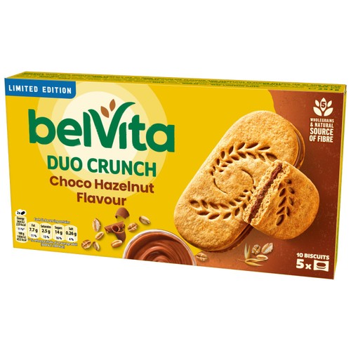 Belvita Sandwich Chocolate Hazelnut Biscuits-Breakfast 253g thumbnail 2