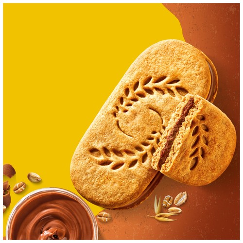 Belvita Sandwich Chocolate Hazelnut Biscuits-Breakfast 253g thumbnail 3