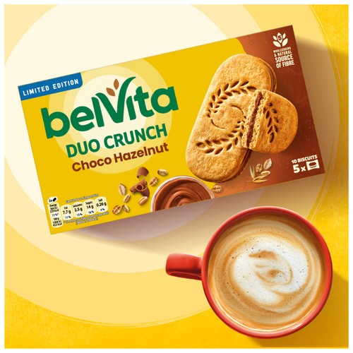Belvita Sandwich Chocolate Hazelnut Biscuits-Breakfast 253g thumbnail 5