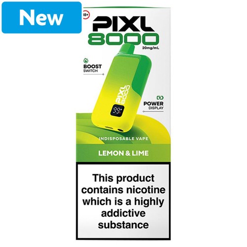 Pixl 8000 Lemon & Lime 20mg Kits
