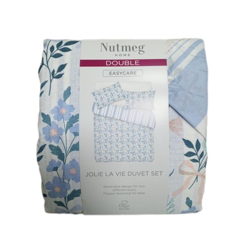 Nutmeg Home Jolie La Vie Easy Care Duvet Set Double