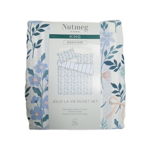 Nutmeg Home Jolie La Vie Easy Care Duvet Set King