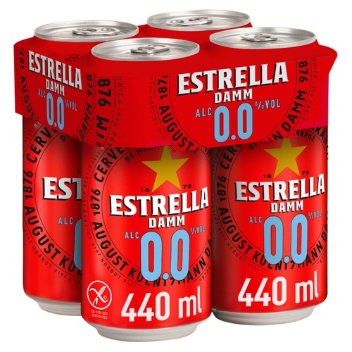 Estrella Damm Barcelona Alcohol Free Beer 4 x 440ml