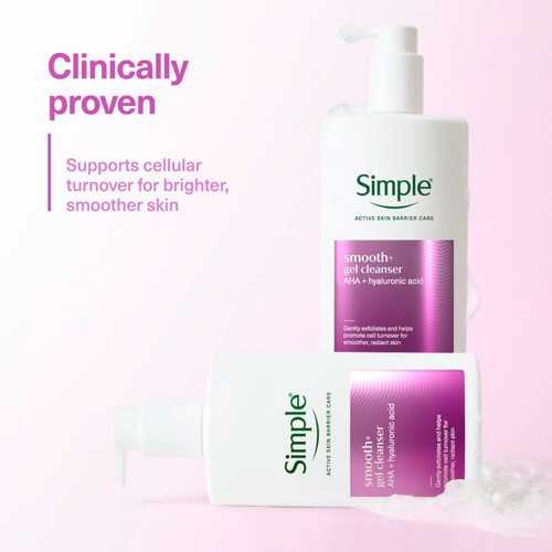 Simple Gel Facial Cleanser Smooth+ 240 ml thumbnail 3