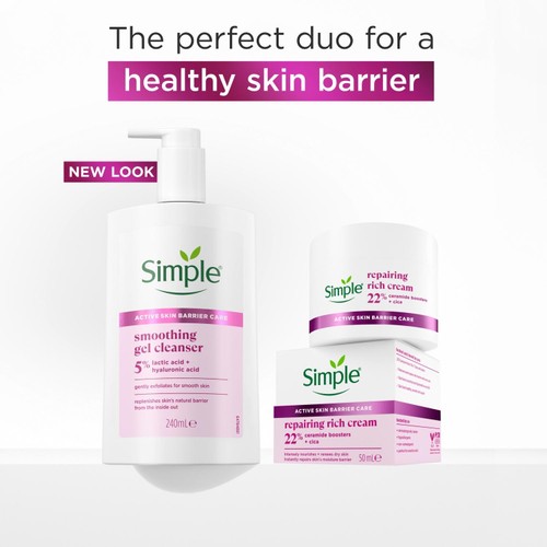 Simple Gel Facial Cleanser Smooth+ 240 ml thumbnail 5