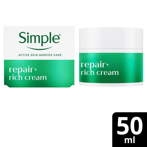 Simple Facial Moisturiser Repair+ 50 ml