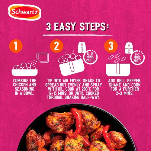 Schwartz Air Fry Lemon And Chilli Chicken Recipe Mix thumbnail 3