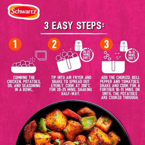 Schwartz Air Fryer Chicken & Chorizo Recipe Mix 30g thumbnail 3