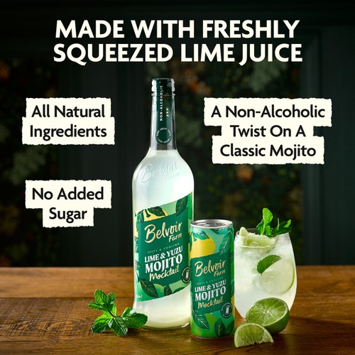 Belvoir Farm Lime & Yuzu Mojito Mocktail  thumbnail 4