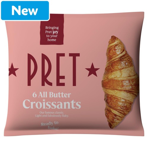 Pret 6 All Butter Croissants 330g