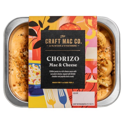 The Craft Mac Co. Chorizo Mac & Cheese 375G