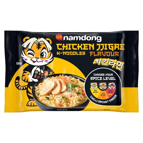 Namdong Chicken Jiggae Instant Noodle Block 120g thumbnail 2