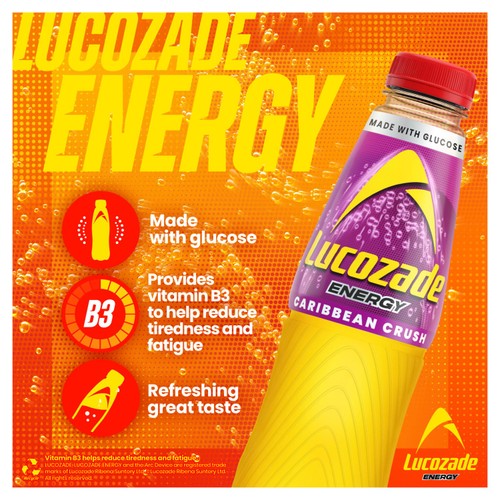 Lucozade Energy Drink Caribbean Crush 4x380ml thumbnail 2