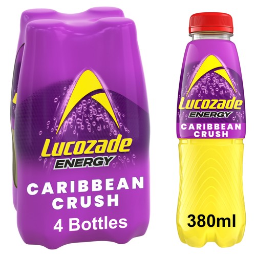 Lucozade Energy Drink Caribbean Crush 4x380ml thumbnail 3