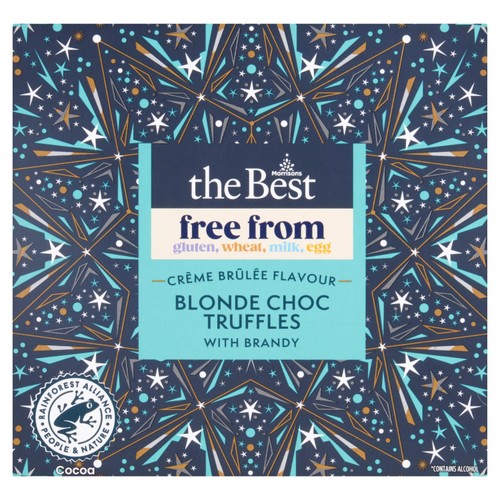 Morrisons The Best Creme Brulee Flavour Blonde Choc Truffles 90g