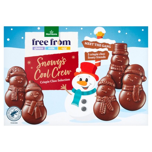 Morrisons Free From Snowy's Cool Crew Crispie Choc Selection 120g