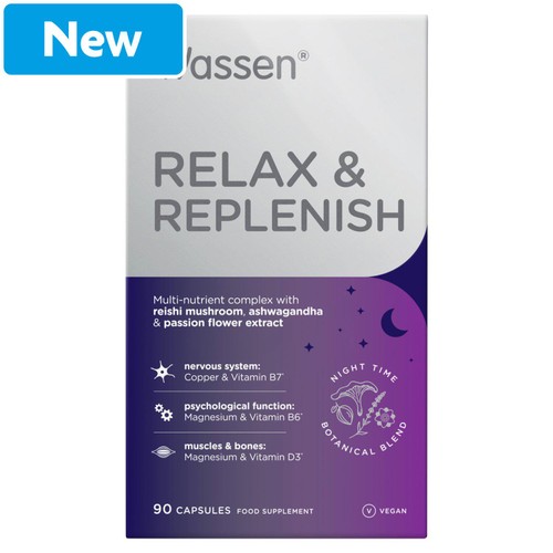 Wassen Relax + Replenish Night Time 90 Capsules