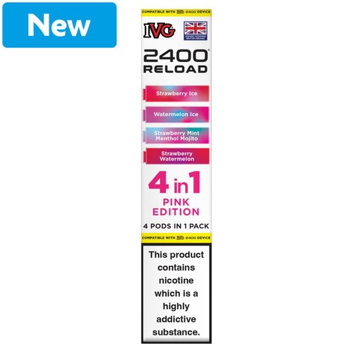 Ivg 2400 Reload 4 Pod Pack Pink Edition