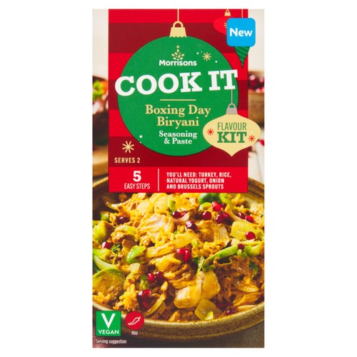 Morrisons Cook It Boxing Day Biryani Seasoning & Paste Flavour Kit 40g