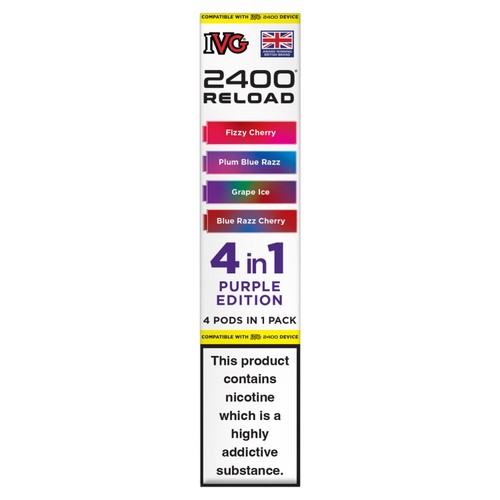 Ivg 2400 Reload 4 Pod Pack Purple Edition thumbnail 2