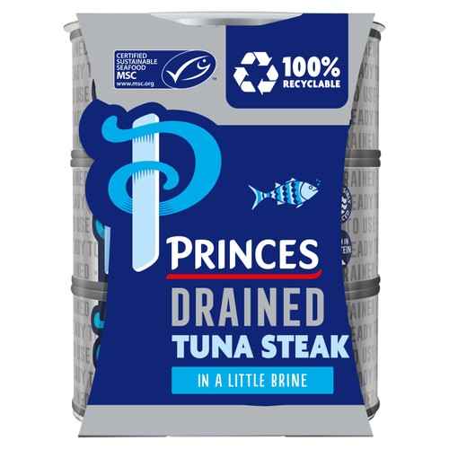 Princes Drained Tuna Steak In Brine 