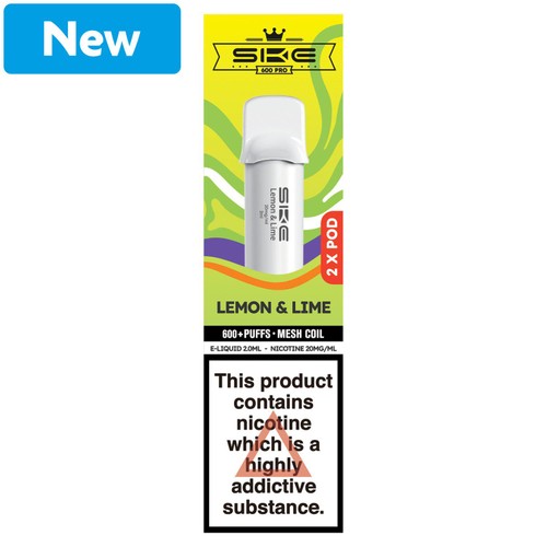 Ske Crystal 600 Pro Pods Lemon & Lime