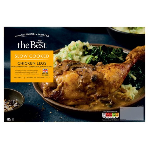 Morrisons The Best Chicken Legs Chardonnay & Mushroom Sauce 620g