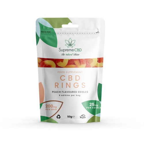 Supreme CBD Gummy Peach Rings 25mg Grab Bag thumbnail 2