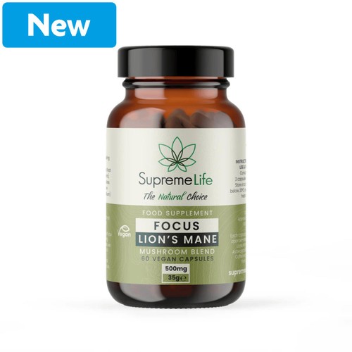 Supreme CBD Lion's Mane Mushroom Capsules 500mg